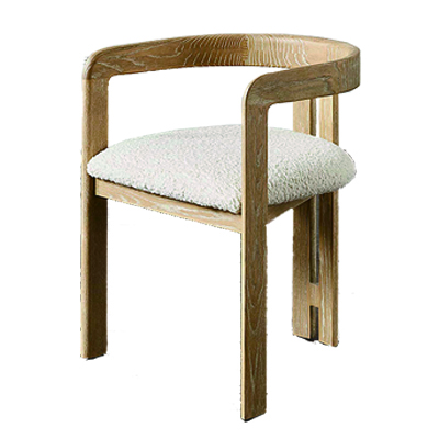 Boucle Dining Stool