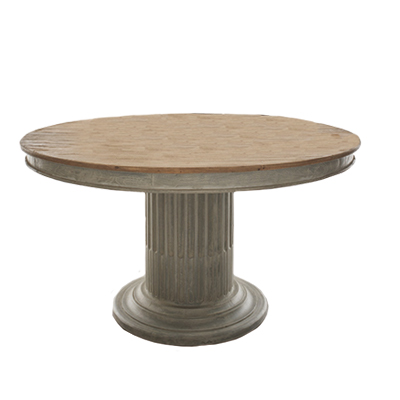 wood round dining table